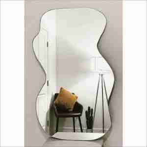 aesthetic mirror size besar 90cm  / cermin estetik fullbody / cermin gantung / hiasan kamar / cermin lampu LED / smartmirror / cermin dinding estetik / perlengkapan kamar meja rias / irreguler mirror / westafel mirror / cermin kamar mandi / kalasatis