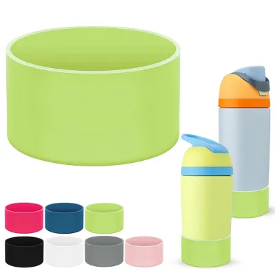 Silicone Boot Compatible with Owala Kids Water Bottle 16/14 oz Anti-Slip Rubber Bottom Protective Sleeve for Owala Kids FreeSip 16oz Accessories for Owala Kids Flip 14oz