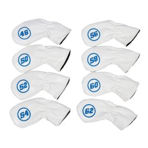 8Pcs Golfs Iron Club Head Cover Protection Sleeve Waterproofs PU Leather Golfs Club Head Cover Golfs Rod Head Cases
