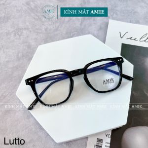 Gọng kính cận Lutto nam nữ AMIE Eyewear mắt kính vuông chất liệu nhựa thiết kế đơn giản LUT