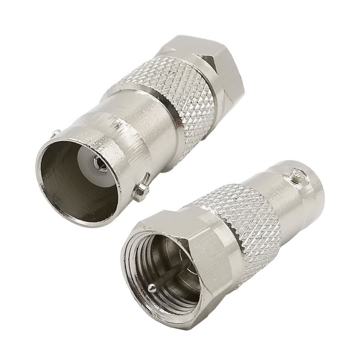 2Pcs/Lot F Type BNC RF Radio Antenna Connector F Type Male Plug to BNC