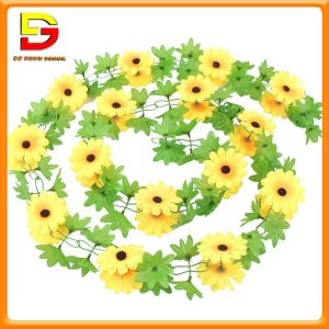 Hoa Giả Dây Hoa Hướng Dương Dài 25m Trang Trí Nhà Cửa Ban Công Hành Lang Sân Vườn DG-417