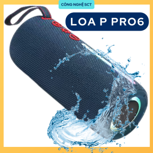 Loa Bluetooth P Pro 6 Nhỏ Gọn Âm Cực Lớn Mang Đi Dã Ngoại Biển Leo Núi Vô Tư