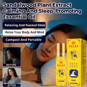 Tranquil Sleep Essential Oil Balm Roller Blend Improve Insomnia Relieve Anxiety Botanical Extracts Ebony Sedum Sleep Spray Deep Relaxation