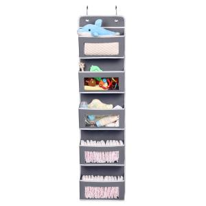 5 Layer Wall Closet Hanging Storage Bag Space Organizer Rack Wall Storage Bag Pouches Wall Mount Closet Holder Folding Shelf Pocket Foldable Socks Toys Storage Hanging Bag Clothes Organizer for Bedroom Bathroom Storeroom Dorm