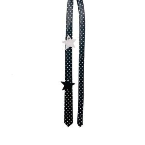 Star Tie Necktie Vibrant Womens Tie In Dot / Leopard Print 2000s Suitable For Music Festivals