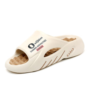 [Free Shipping] MenS Slippers Casual Slip-On Style Large Size Massage Slippers Breathable And Lightweight Simple Design Thick-Soled Sandals