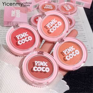 Yicenty บลัชออนแป้งฝุ่นกันน้ำสีมุกคงทนคอนทัวร์เครื่องสำอางแบบนู้ดบลัชออนน้ำหนักเบา