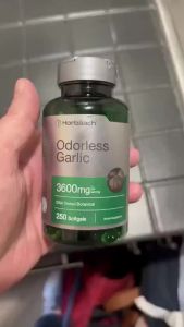 ✨ Horbäach Odorless Garlic Softgels 00 mg 00 count Ultra Potent Garlic Extract Non-GMO & Gluten Free Supplem