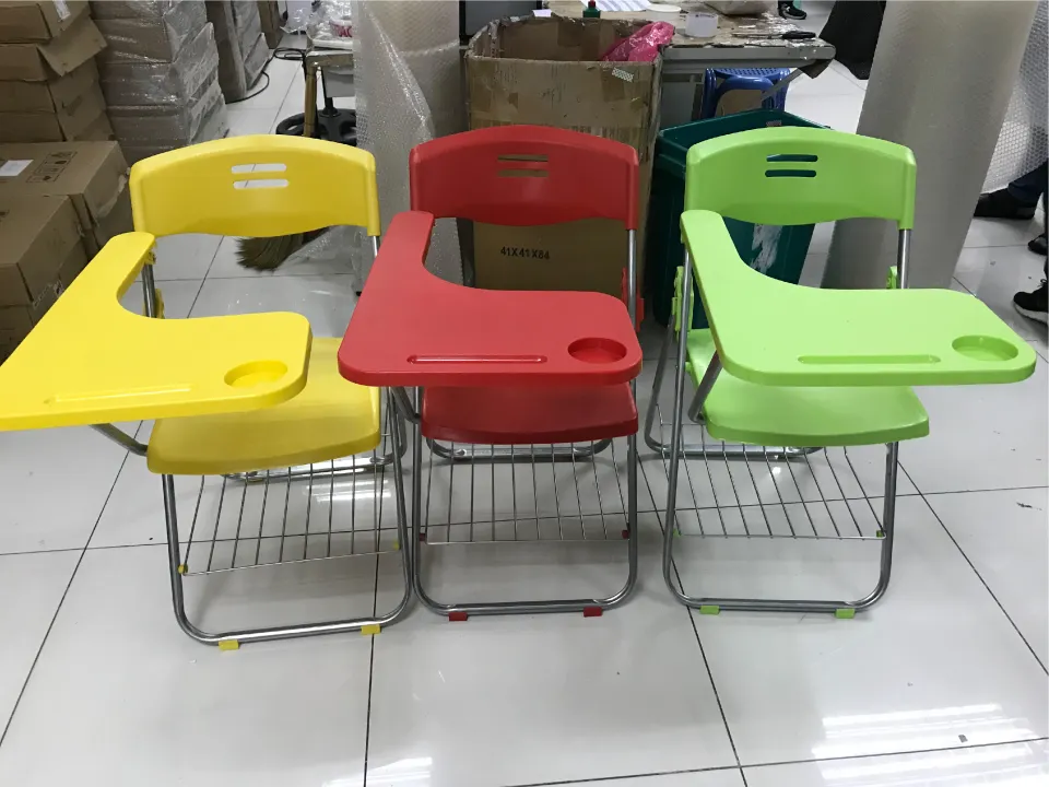 EMBRACE PH Foldable School Chair with Arm Rest Study Desk Homework