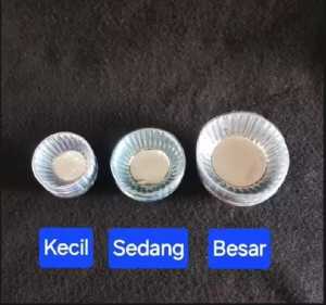 ISI 100 PCS/Mika Cup Roti Kecil Sedang besar/Mika Saos Sambal/Mika Cup Cake/Cup Sambal