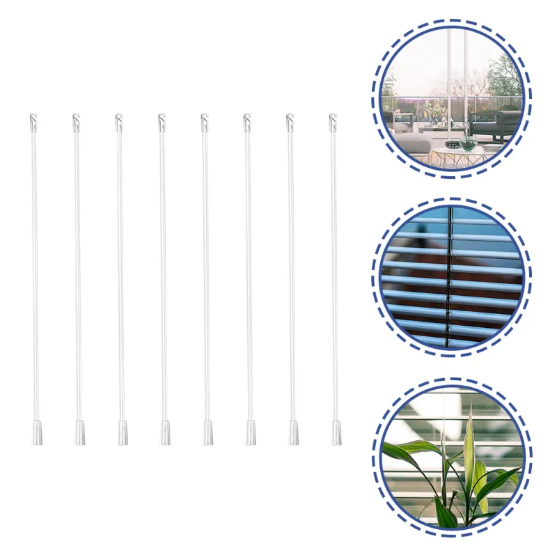 Chaoshihui 8pcs Blind Wand 24 inch Replacement Home Transparent Vertical  Blinds Rods Plastic Blind Wands Plastic Blinds Rods