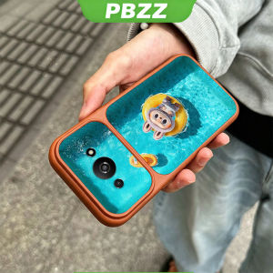 PBZZ Case for redmi a3 A3X POCO C61 2024 4g phone casing Softcase Silicone shockproof Cover new design aesthetic cute purple for girls Cartoon swimming KNYC3