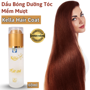Dầu Bóng Dưỡng Tóc Mềm Mượt Kella Hair Coat - 60ml  mang lại độ bóng mượt và mềm mại cho mái tóc của bạn.