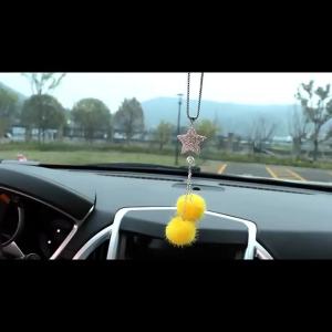 ของตกแต่งกระจกมองหลังรถยนต์แบบแขวน ขนหมิงคริสตัลรูปดาวห้าแฉก ประดับด้วยเพชรเทียม สำหรับอีคอมเมิร์ซต่างประเทศ [ จัดส่งฟรี ]