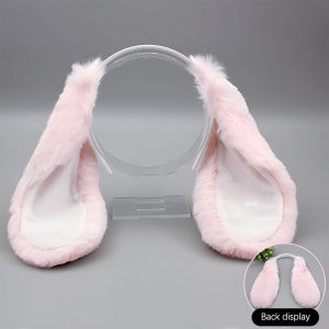 Christmas gift 【AYLMER】 Cute Bunny Ears Headband Plush Rabbit Hair Hoop Headwear Cosplay Costume Hair Accessories For Adults Party