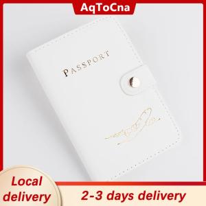[COD] AqToCna Ship within 24 hours Waterproof Passport Holder Covers Case Travel PU Leather Credit Card Wallet Cute Passport Book For Women Men Passport Cover