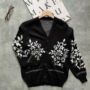 GUMMI CARDY RAJUT PREMIUM - COLLOURFULL FLOWER KNIT CARDY - KARDIGAN RAJUT WANITA - BAHAN TEBAL PREMIUM CARDIGAN