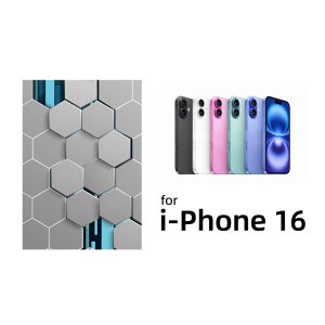 FONKEN Fashion Honeycomb Phone Case For iPhone 16 Pro Max Pro Plus Shockproof Cool Luxury Soft TPU shell