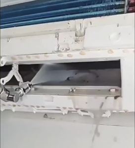 Need to clean the HOMEIN air conditioner 360 wide-angle spray. ° Rotating HVAC coil cleaning nozzle quick-connect 1/4" stainless steel 25. ° The magic wand sprays a stream of water from its nozzle.