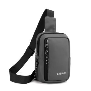 YIXINA Chéo Túi đeo ngực Oxford Đeo Chéo Màu trơn Ba lô đưa thư nhỏ Thường ngày Mini Túi đeo vai nam Nam