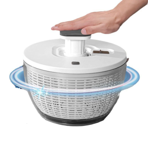 Rổ quay ráo nước làm salad với giỏ có thể tháo rời colander Bát Hướng dẫn sử dụng máy sấy rau quả chạy bằng tay dehydrator cho nhà bếp