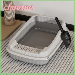 chaotuo Cat Litter Box Semi-closed Open Splash-proof Cat Excrement Basin Cat Toilet Large Thickened Cat Kitten Potty