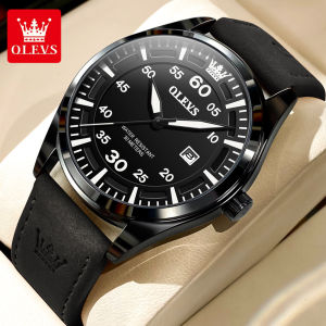OLEVS Jam Tangan Pria Anti Air Original Keren Terbaru Fashion Mewah Luxury Kulit Watch Men Cod
