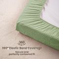Muslin Changing Pad Cover Unisex, Solid Color Muslin Baby Changing Mats for Boys & Girls, 100% Cotton 3-Pack Breathable and Skin-Friendly Changing Table Covers, Large. 