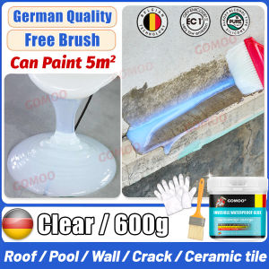✨ 1000G free Brush ✨ 5in1 Super Transparent Waterproof Sealant Glue Repair Bubong Wall Tile Roof Cracks