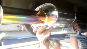 Knalpot Mobil Racing OMEGA PELANGI Tipe Bas kering Knalpot Mobil Tipe Bas Kering Knalpot omega gepeng Knalpot Omega Oval Knalpot Omega full stainless