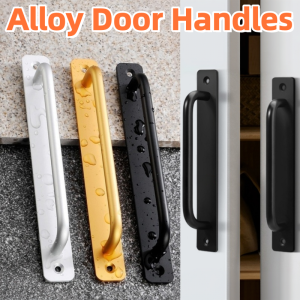 Door Handle Aluminum Alloy Door Handles Balcony Bedroom Door Grab Bar Suitable Sliding Barn Closet Sheds Fence Handle for Gate Simple Door Handle Cabinet Handle
