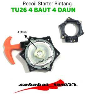 Recoil Stater tu26 Tarikan Engkol Mesin Semprot Hama Tu26 Easy starter 3 lubang 4 daun