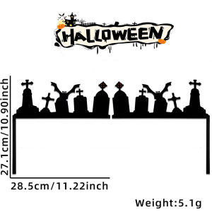 Halloween 3D Wall Stickers Bat Skeleton Pumpkin Scary Devil Window Glass Decals Removable Party Home Decorations Props