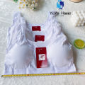 (1-3pcs)Sports Bra With Changeable Foam Plain White Sando Baby Bra Free Size 9-14yrs. 
