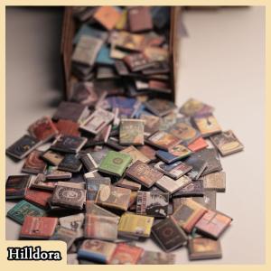 [Hilldora] 200pcs Miniatures Doll House Books Anxiety Bookshelf Accessories Mini Books Accessories For Decoration Dolls House Miniature