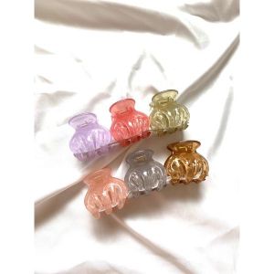 Korean Satin Hair Claw Jepitan Jedai Korea Satin Jepit Rambut Pita Klip Rambut Sederhana Klip Jaring Kepala Belakang Aksesoris Hair SH J08