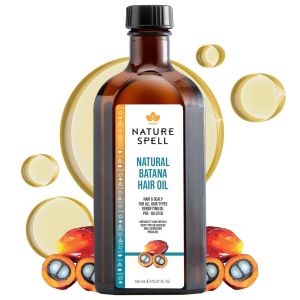 Nature Spell Batana Oil for Hair Growth Pre-Diluted Scalp Oil Strengthens and Repairs Damaged Strands Nourishes and Hydrates Split Ends Adds Shine For All Hair Types Vegan 5.07 Fl Oz