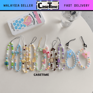 Candy color phone bead chain accessories cutie beautiful hanging holder lanyard