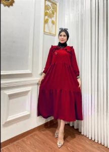 MIDI DRESS Terbaru / Dress Polos Kualitas Terbaik