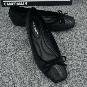 Size 35-42 Women snake pattern Soft Leather Ballet Shoes Korean Fashion Ladies Flat Work shoes