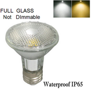 KEEP Full glass 8W PAR20 LED Light bulb AC85-265V E27 base Soft Warm White 2700k-3000K Cool white/Daylight 6000k-6500k/RED/GREEN/BLUE indoor outdoor Waterproof Spotlight floodlight equivalent to 55-75W LED lights