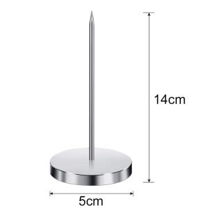 Restaurant Receipt Holder Paper Spear Metal Straight Rod Ticket Fork Desk Receipts Check Bill Fork