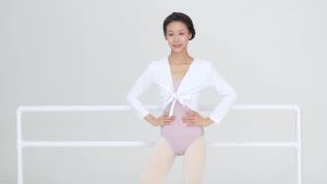 Daydance Girls Womens Dance Top Wrap Cotton Cardigan Shrug Sweater for Ballet