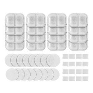 Cats Drinking Fountain Replacement Filter Pad with Sponge for 7L Stainless Steel Automatic Water Dispenser Filtration