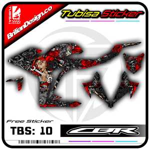 Stiker Decal CBR Facelift Semi Full - Stiker Sticker Striping Motor CBR 150 Facelift. TBS.10