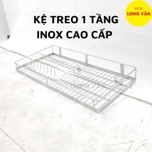 Kệ treo INOX đặc cao cấp 100% (đủ size) có sóng đĩa kệ chén đĩa treo tường giá úp chén úp ly Inox tiện lợi