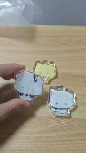 3Pcs/Pack NeiKos496 Phainon Khaslana Cat Thick Acrylic Display Block Stand Figure Desktop Decoration Birthday Present Gift