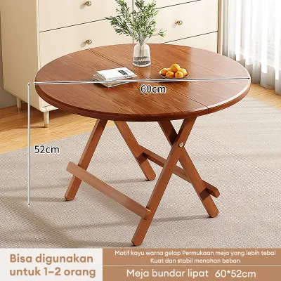 Meja Makan Lipat Meja lipat minimalis Meja Lipat Kayu Meja Makan Portable Meja lipat portable 80CM
