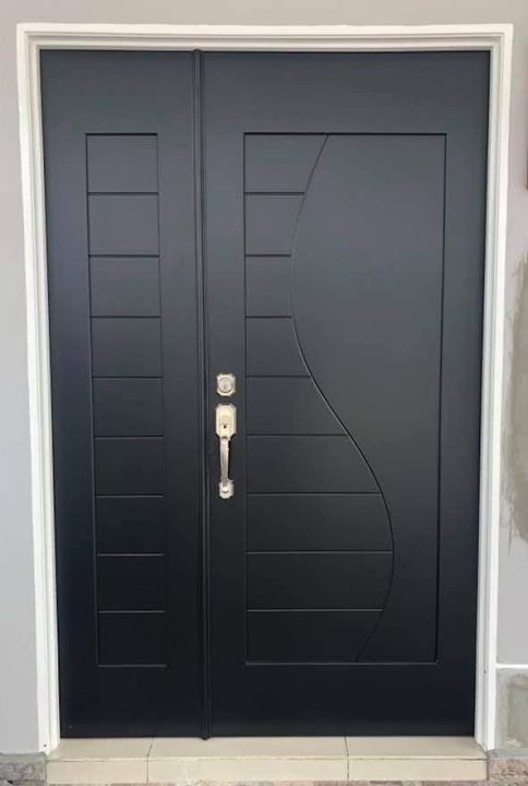 Pintu Kayu Depan Rumah Utama (Full HDF Solid Core / Kayu Meranti Solid